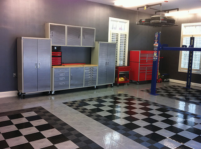 RaceDeck® TuffShield | High Gloss Modular Garage Flooring System