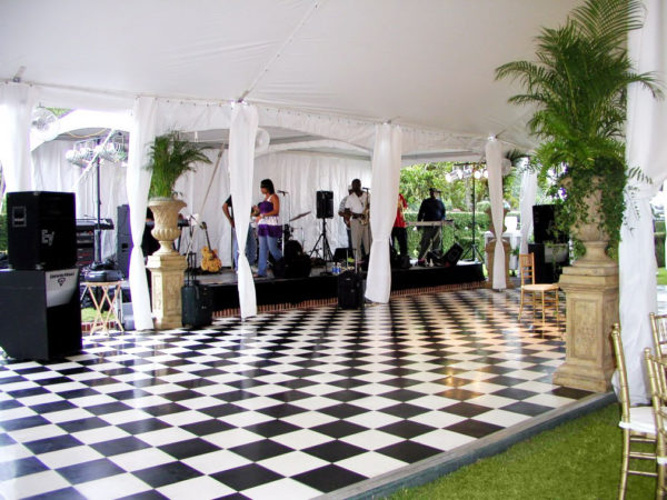 black slate and white slate band