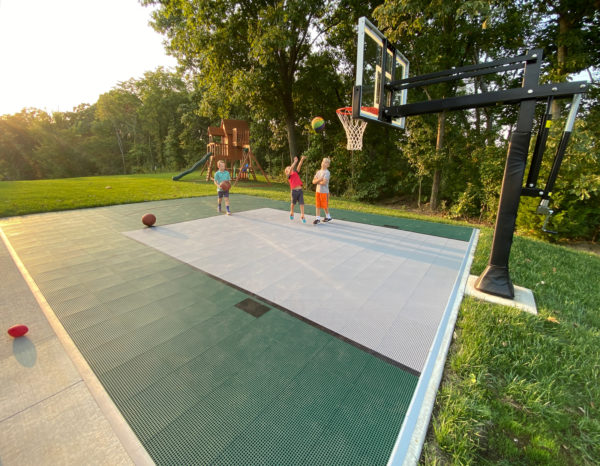 kids basketball evergreen gray