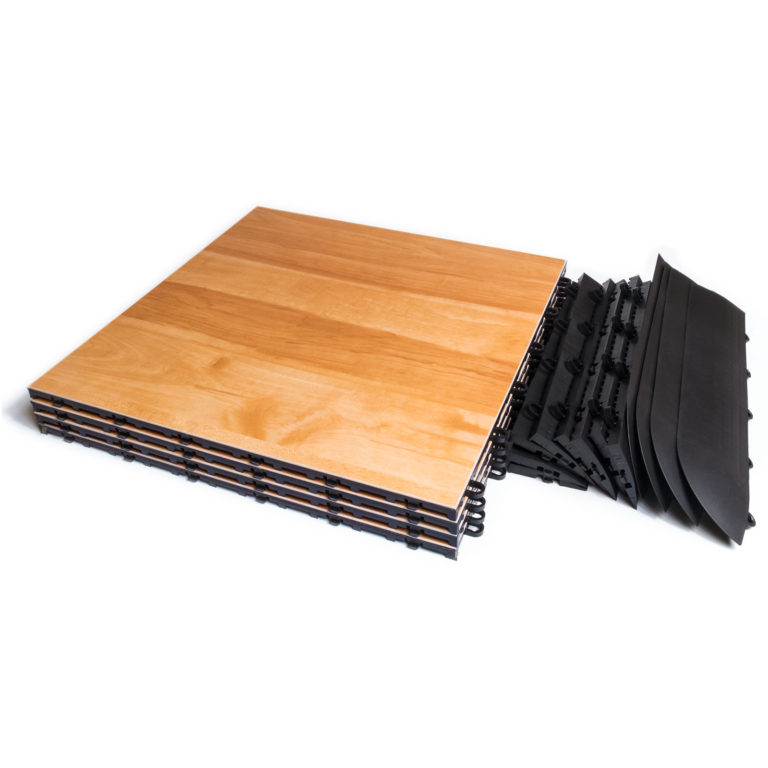 3' x 3' Maple Style SnapLock Dance Floor Complete Kit