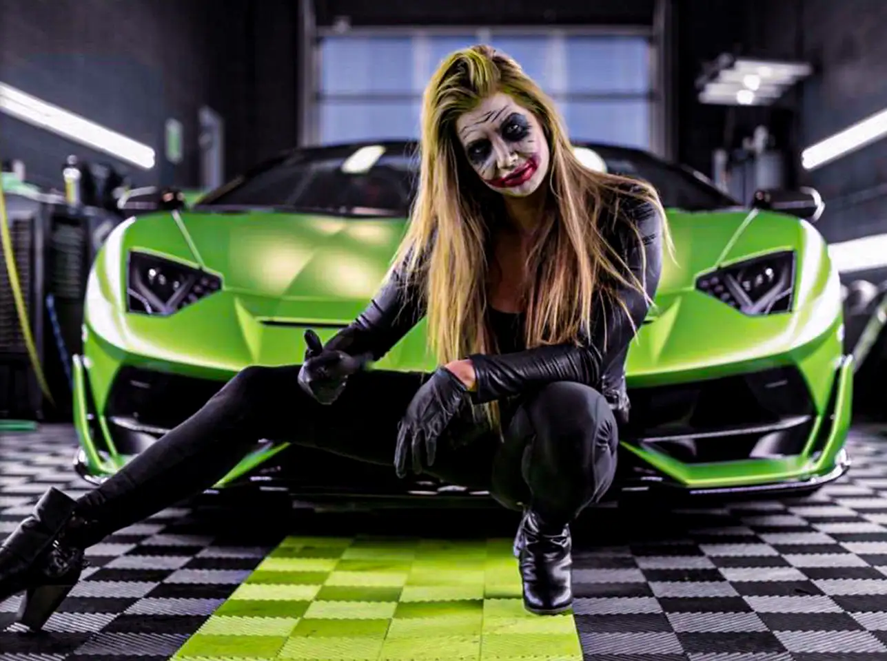 spooky-banner A detailer dressed up as the Joker for Halloween