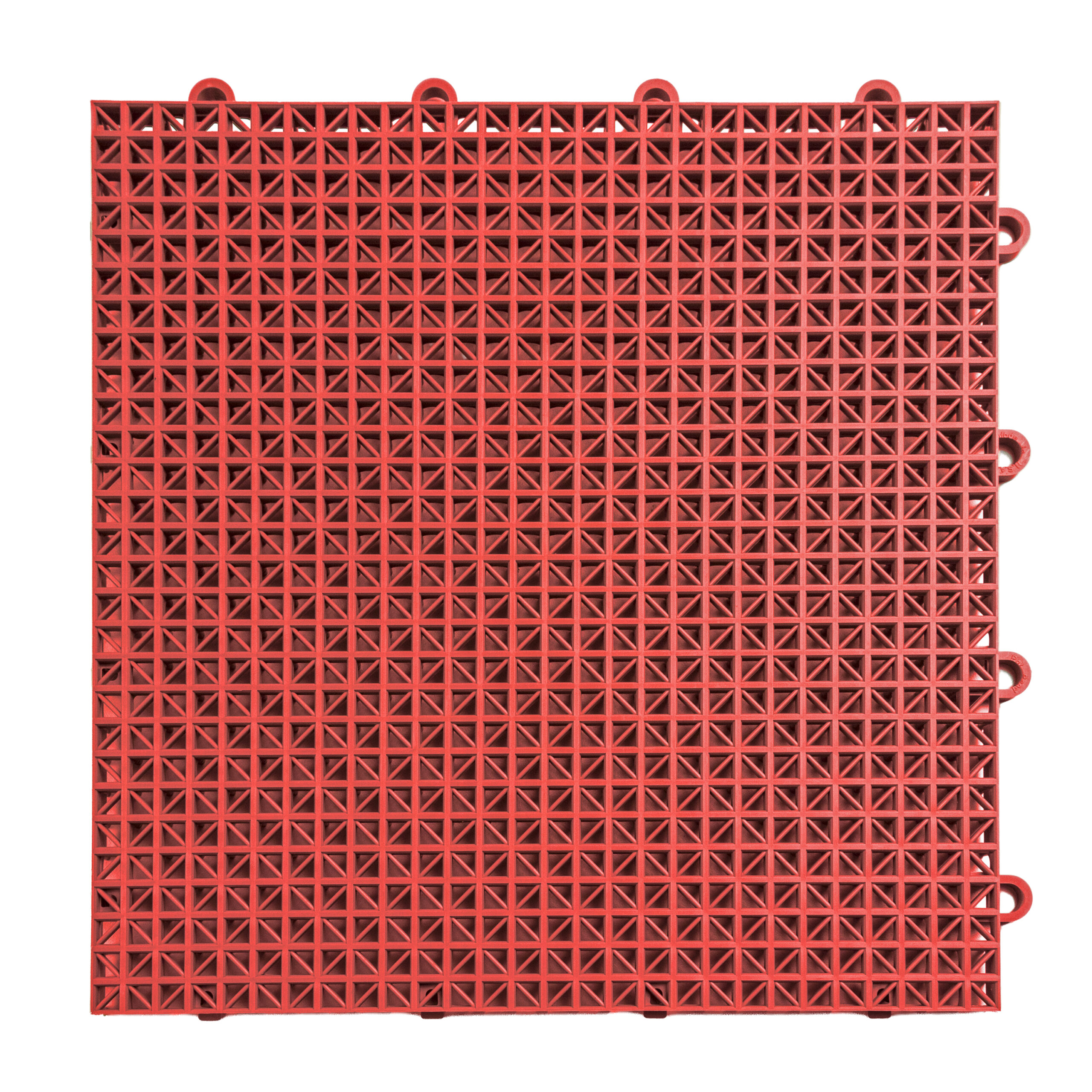 Bright Red Deck Tile